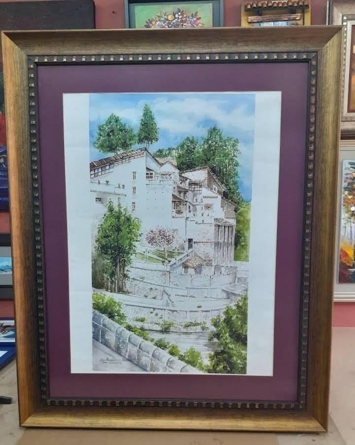 Obra enmarcada artesanal 1