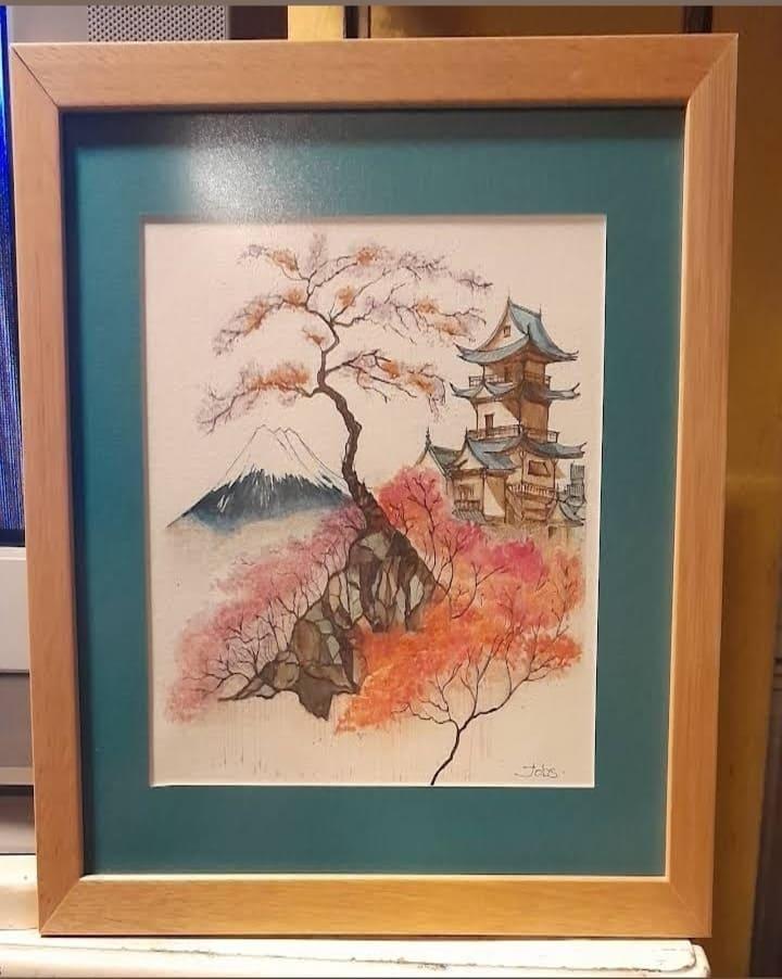 Obra enmarcada artesanal 3